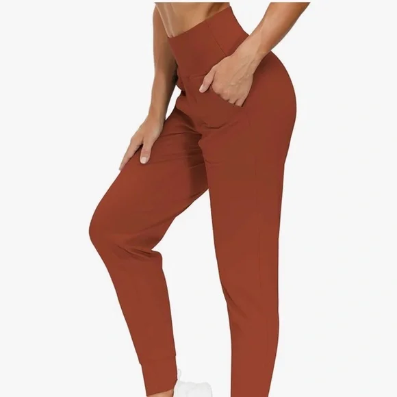 Women’s THE GYM PEOPLE brick High-Waisted Leggings - Picture 5 of 5